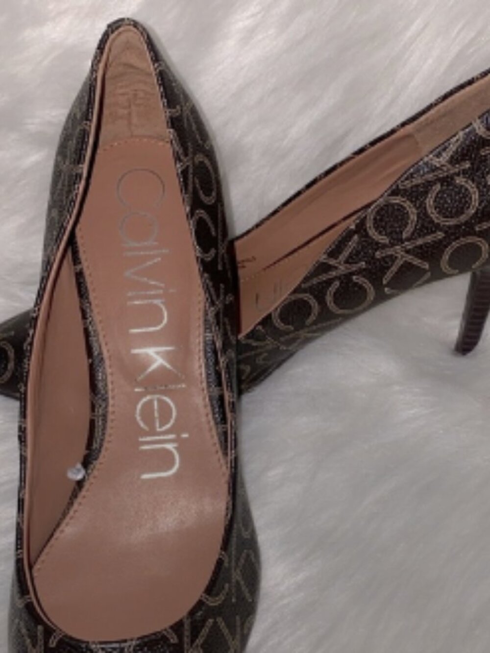 Calvin Klein Brown heels. used once. - Picture 2 of 3
